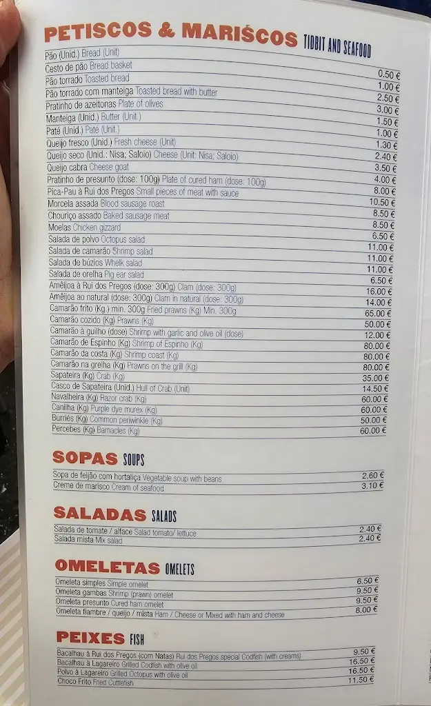 Menu_Rui dos Pregos - Sacavém_Sacavém_immagine_1