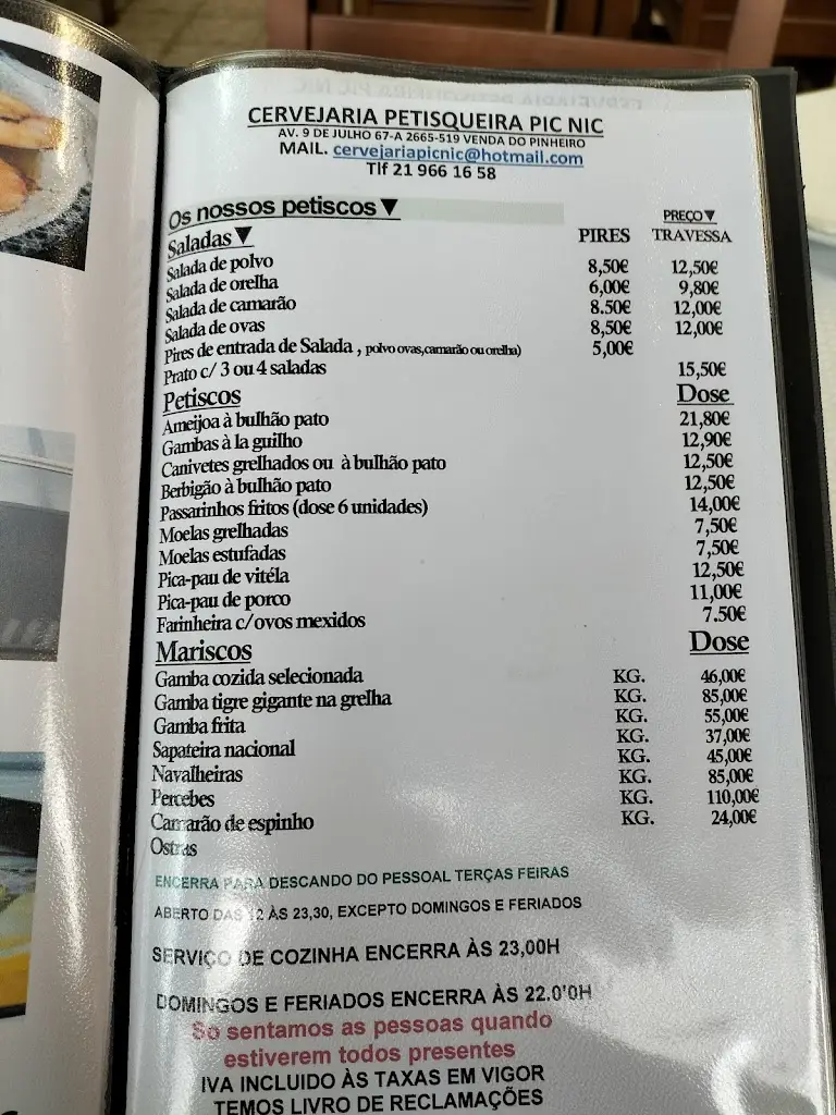 Menu_Cervejaria Picnic_Venda do Pinheiro_immagine_2