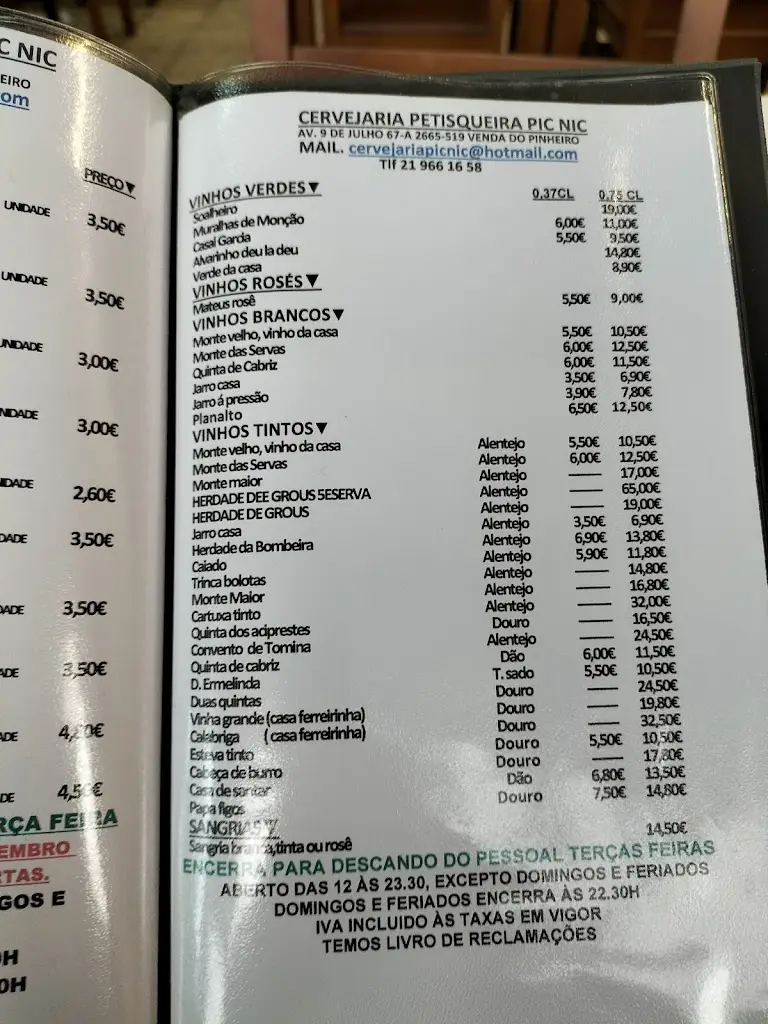 Menu_Cervejaria Picnic_Venda do Pinheiro_immagine_3