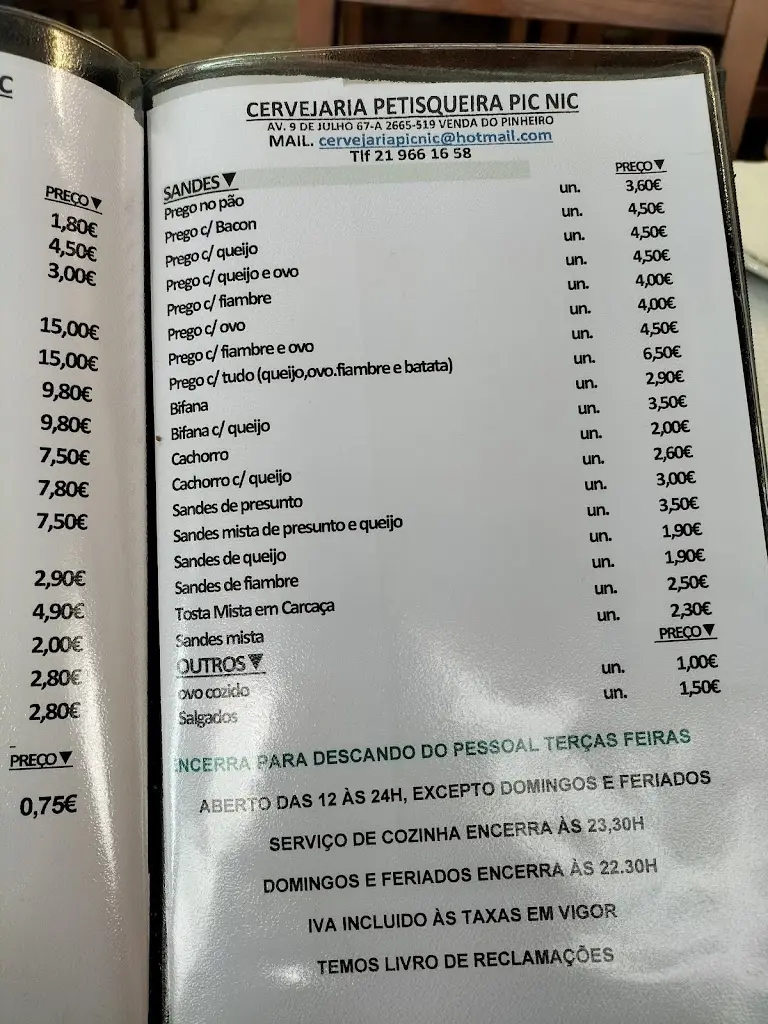 Menu_Cervejaria Picnic_Venda do Pinheiro_immagine_4