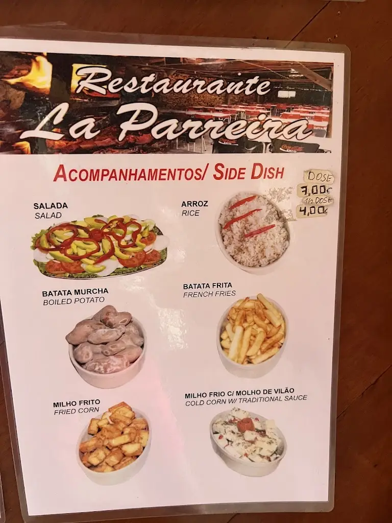 Menu_Restaurante La Parreira_Campanário_imagen_2