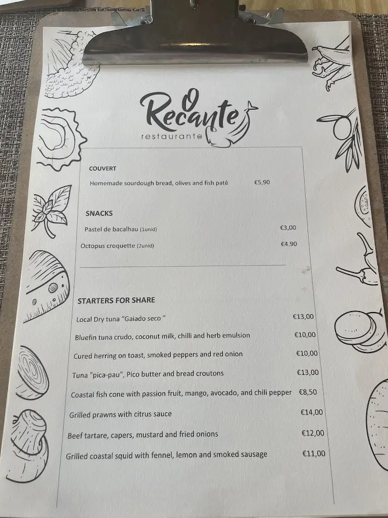 Menu_Restaurante O Recante_Caniçal_imagen_4