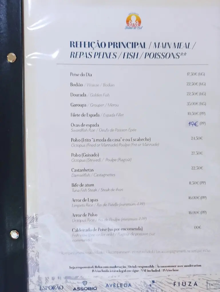 Menu_Restaurante Snack-bar Frente Ao Sol_Caniçal_immagine_1