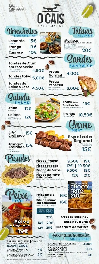 Menu_CAIS,Wine&Tapas Bar_Caniçal_immagine_2