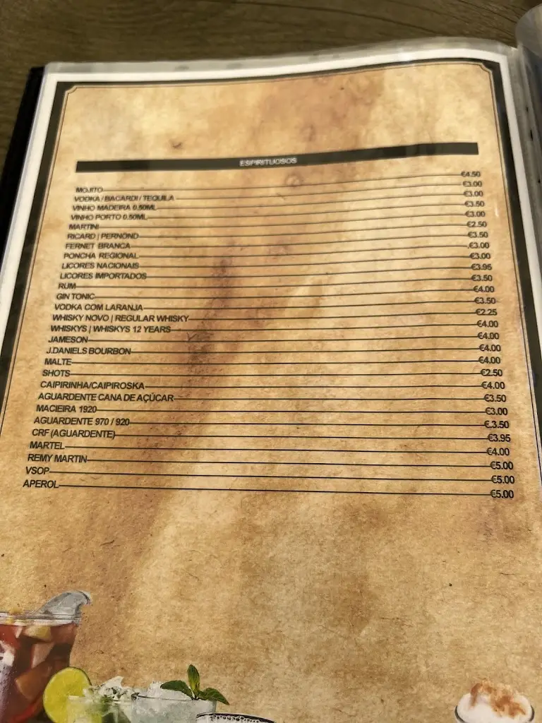 Menu_Restaurante Cabrestante_Caniçal_immagine_3