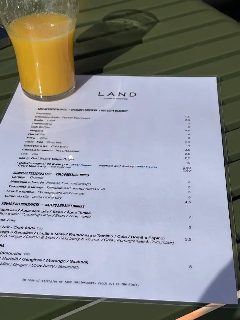 Menu_Land Food & Coffee_Nossa Senhora do Monte_immagine_4
