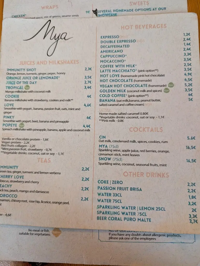 Menu_Mya Petit Café brunch restaurant_Funchal_immagine_1