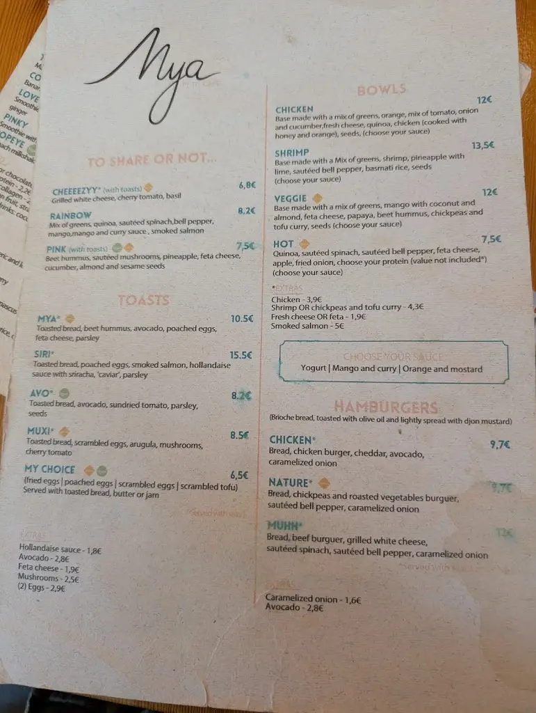 Menu_Mya Petit Café brunch restaurant_Funchal_immagine_3