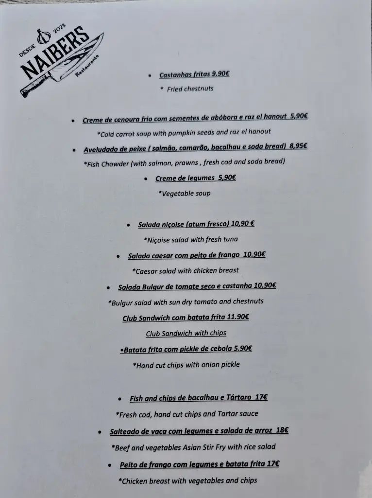 Menu_Naibers_Curral das Freiras_immagine_2