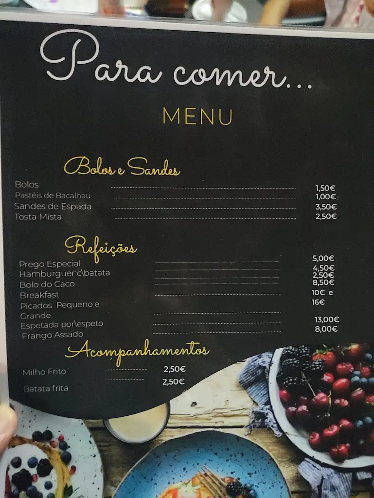 Menu_Pinto's Clock Café_Curral das Freiras_imagen_4