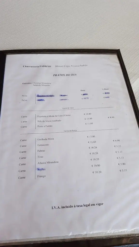 Menu_Churrascaria Padrão_Estarreja_immagine_1