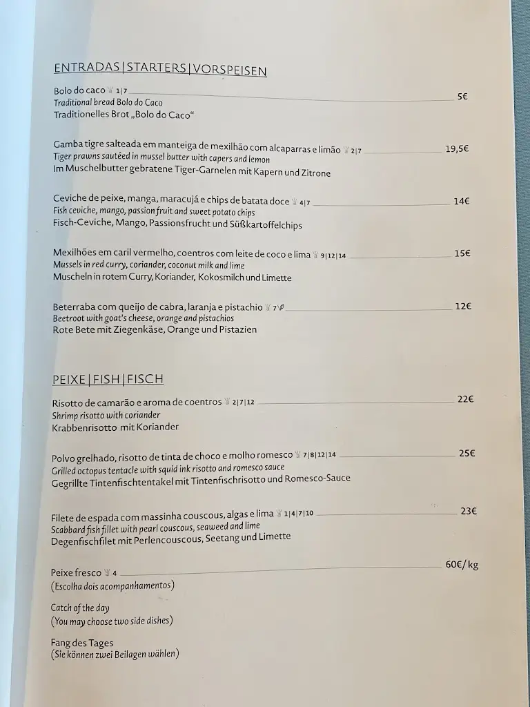 Menu_Atlantis Restaurante_Caniço_immagine_1