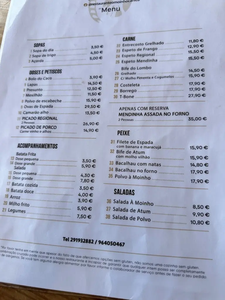 Menu_Restaurante O Moinho_Caniço_immagine_3