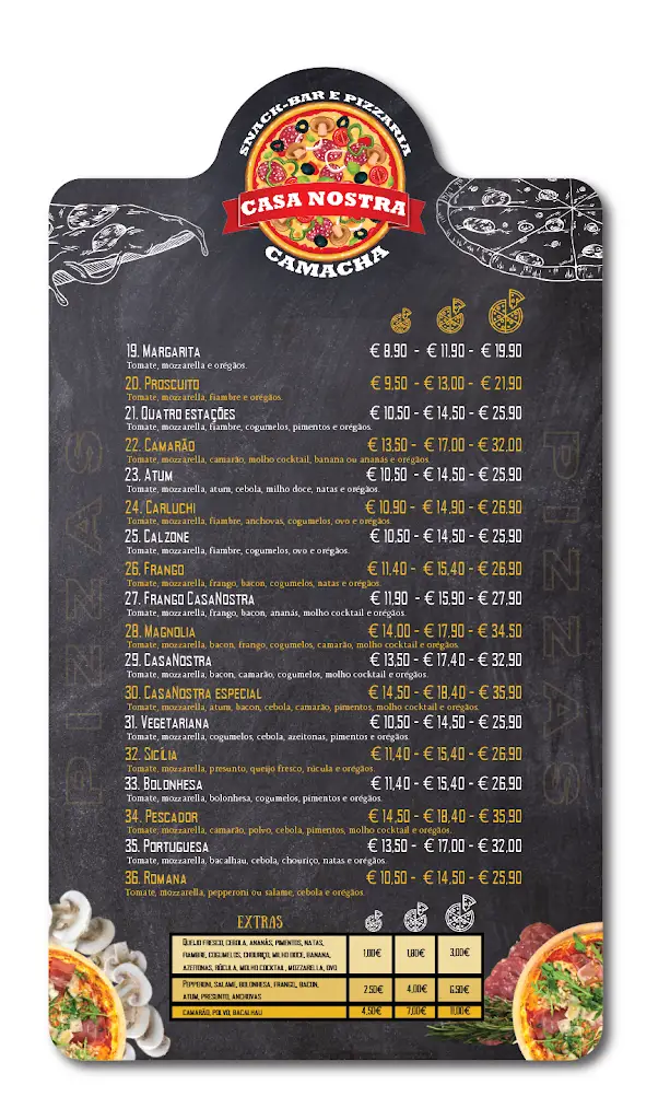 Menü_Snack-bar e Pizzaria CASA NOSTRA_Camacha_Bild_2