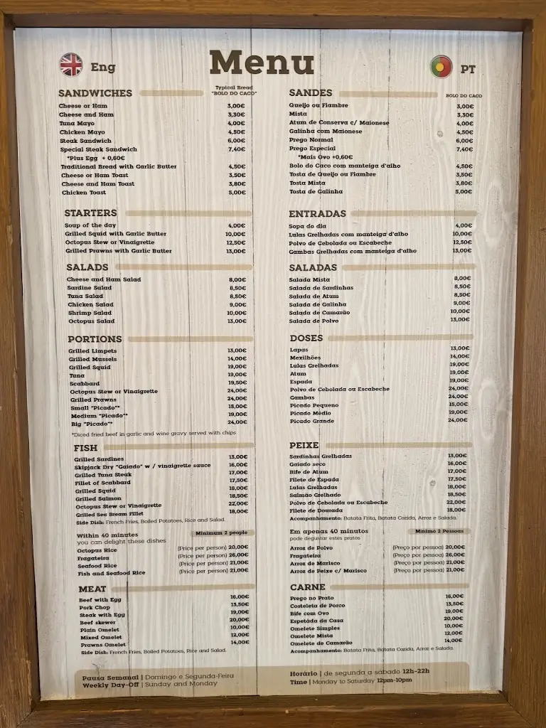 Menu_A Pipa restaurant & bar_Porto da Cruz_immagine_3