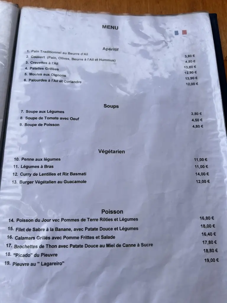 Menu_Restaurant Vila Bela_Porto da Cruz_immagine_2