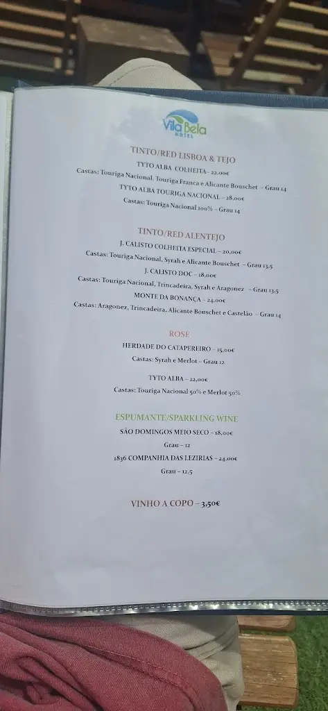 Menu_Restaurant Vila Bela_Porto da Cruz_immagine_3