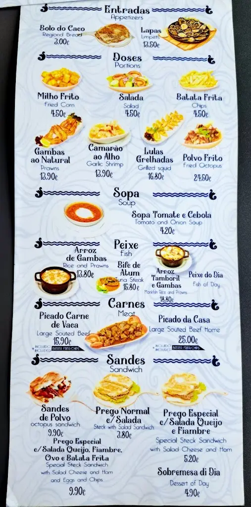 Menu_Restaurante Praça do Engenho_Porto da Cruz_image_1