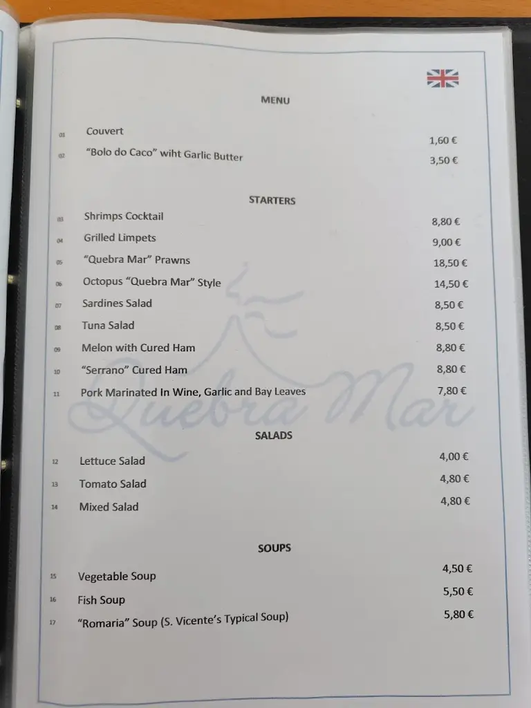 Menu_Quebramar rotating restaurant_São Vicente_immagine_3