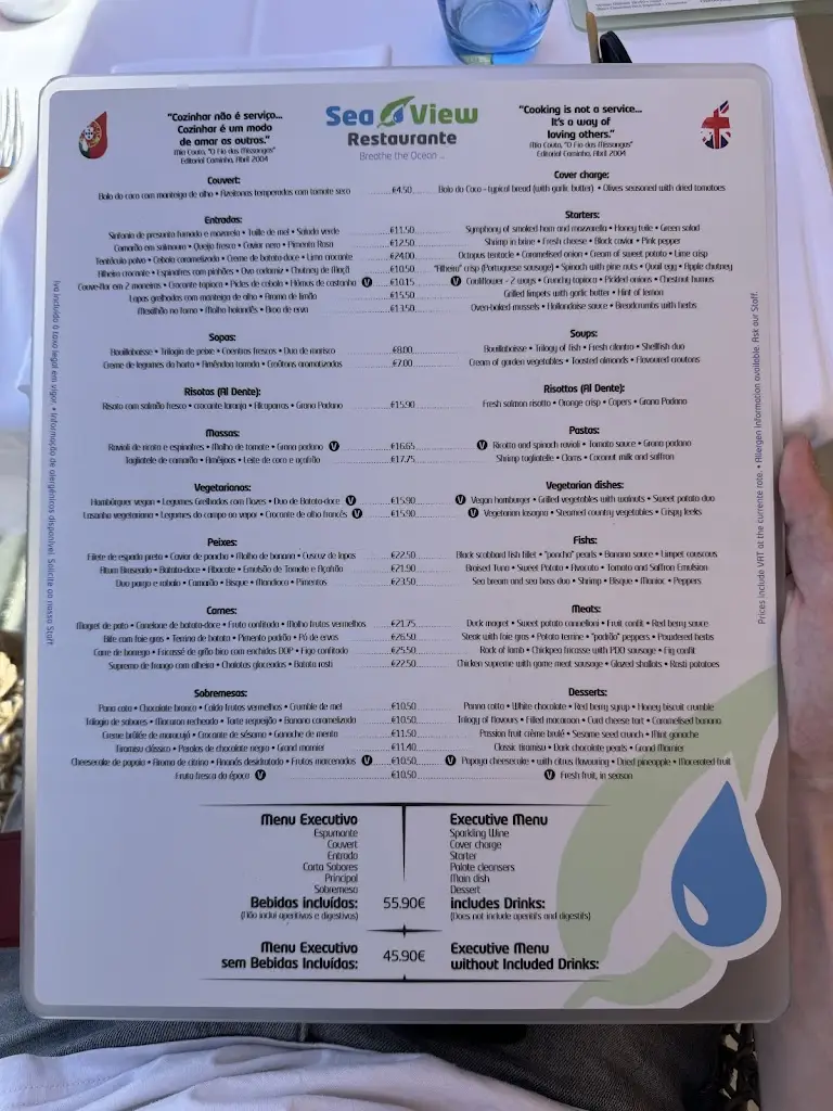 Menu_Sea View Restaurante_Porto Moniz_immagine_4