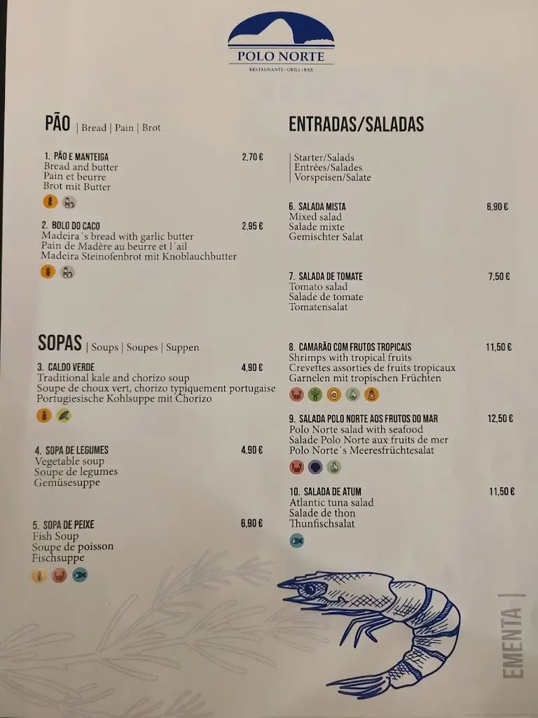 Menu_Restaurante Polo Norte_Porto Moniz_immagine_1