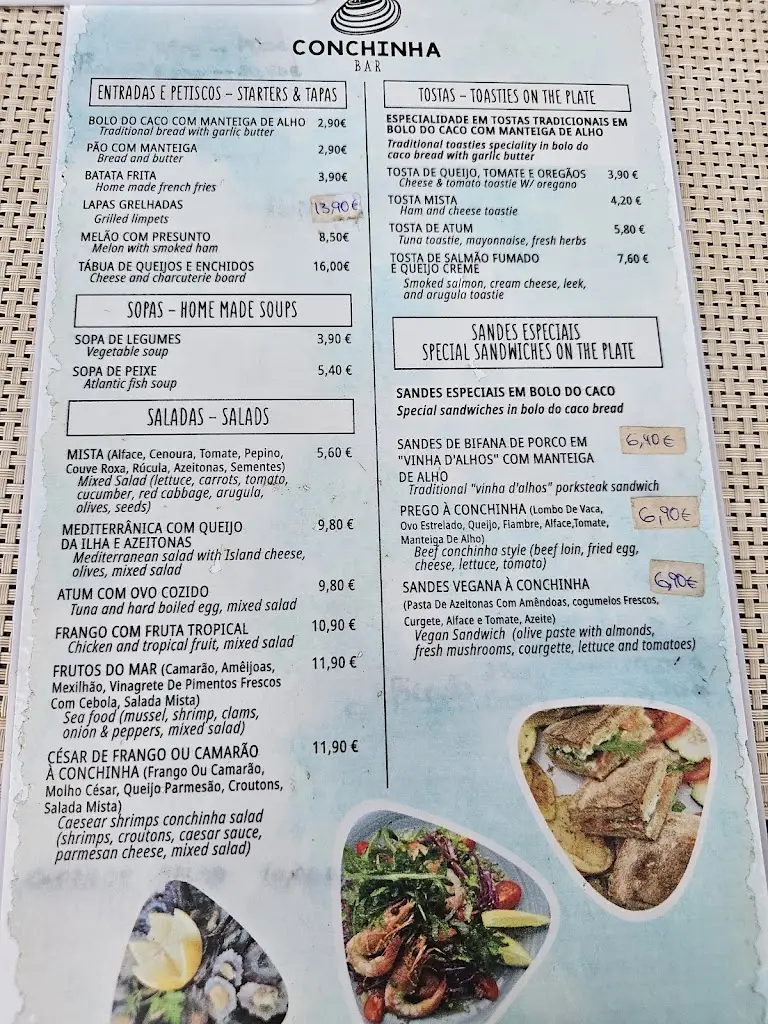 Menu_Conchinha_Porto Moniz_imagen_2