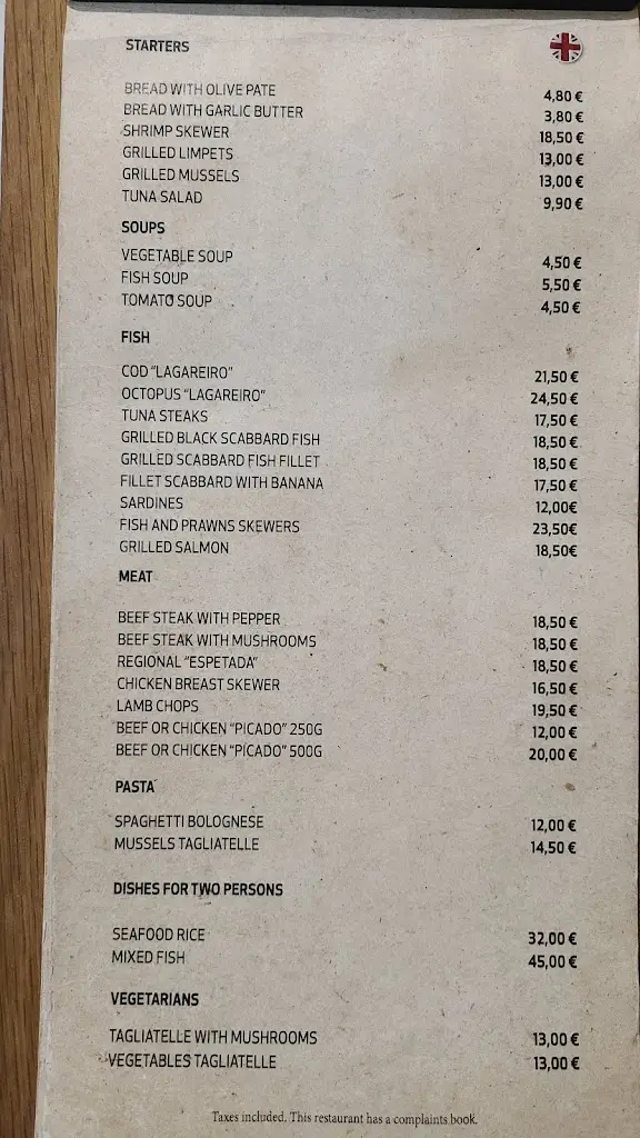 Menu_Vila Baleia_Porto Moniz_immagine_1