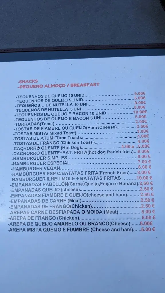 Menu_Snack-Bar Ilhéu Mole_Porto Moniz_immagine_1