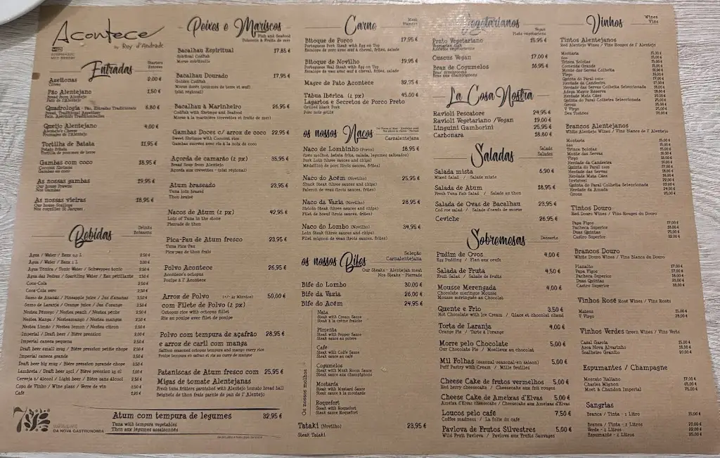 Menu_Restaurante Acontece_Elvas_immagine_2