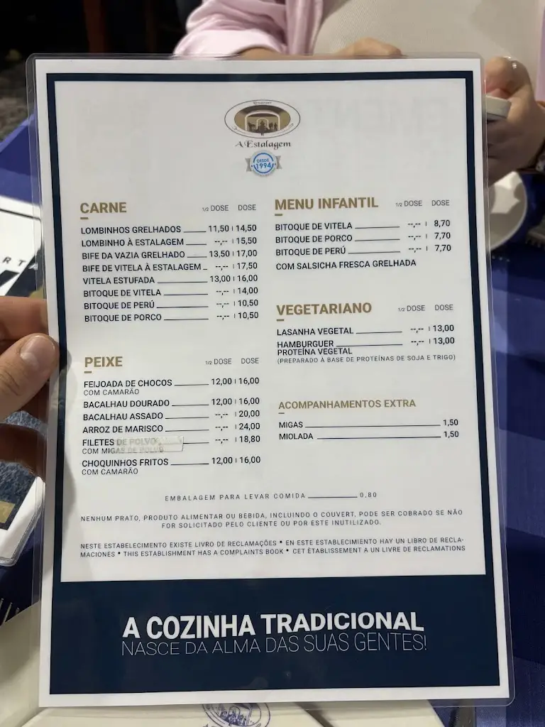 Menu_A Estalagem_Arronches_immagine_4