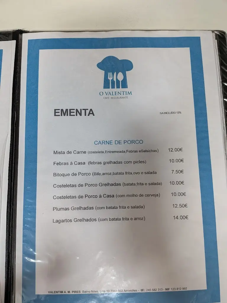 Menu_Café Restaurante Valentim_Arronches_image_2