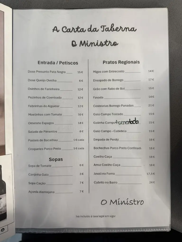 Menu_Taberna O Ministro_Campo Maior_immagine_1