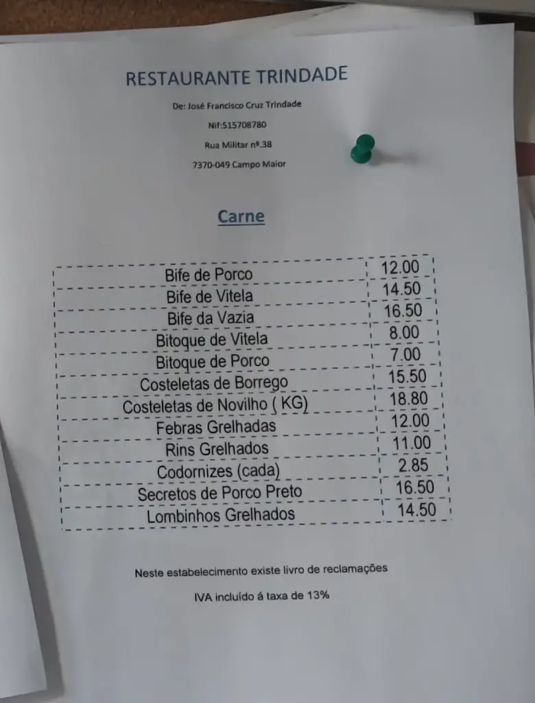 Menu_Restaurante Trindade_Campo Maior_immagine_2