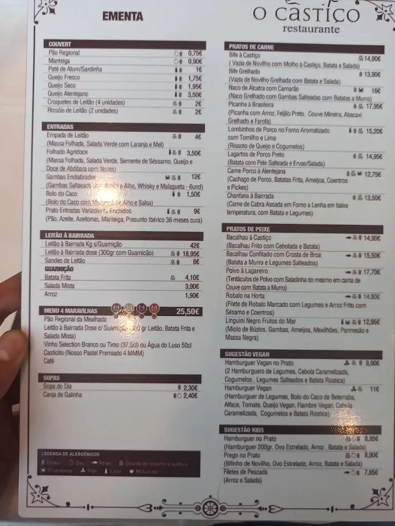 Menu_O Castiço_Mealhada_immagine_1