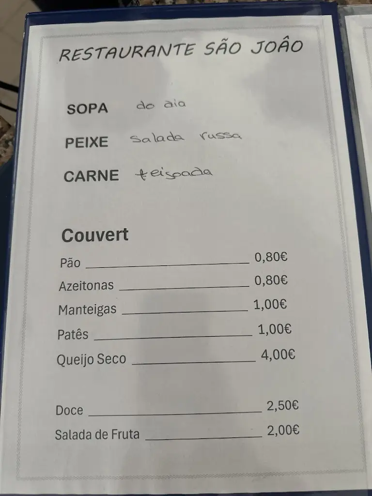 Menu_Restaurante S. João_Gavião_immagine_2