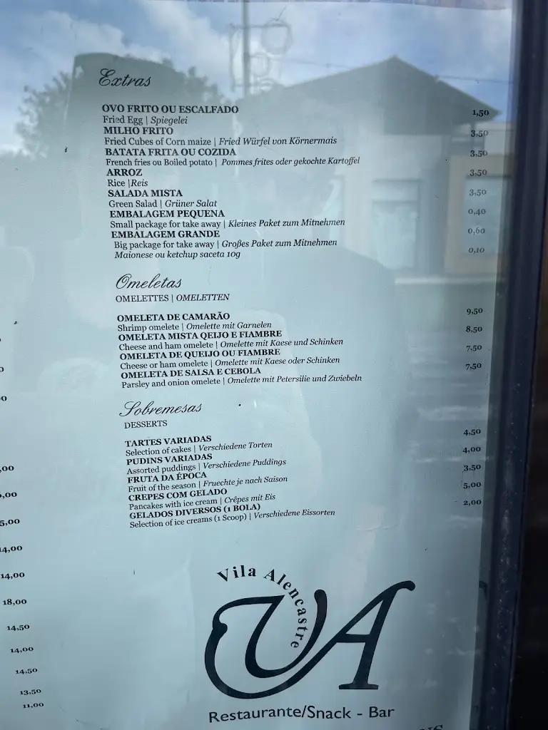 Menu_Vila Alencastre_Porto Santo_immagine_2