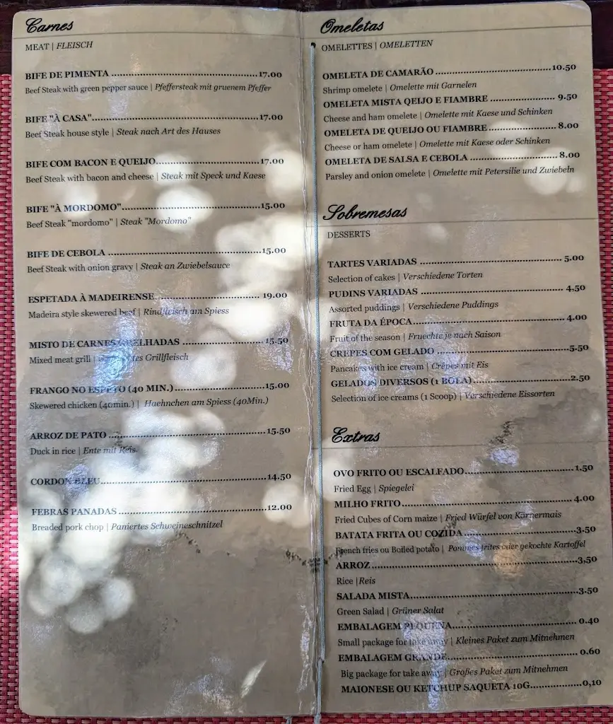 Menu_Vila Alencastre_Porto Santo_immagine_4