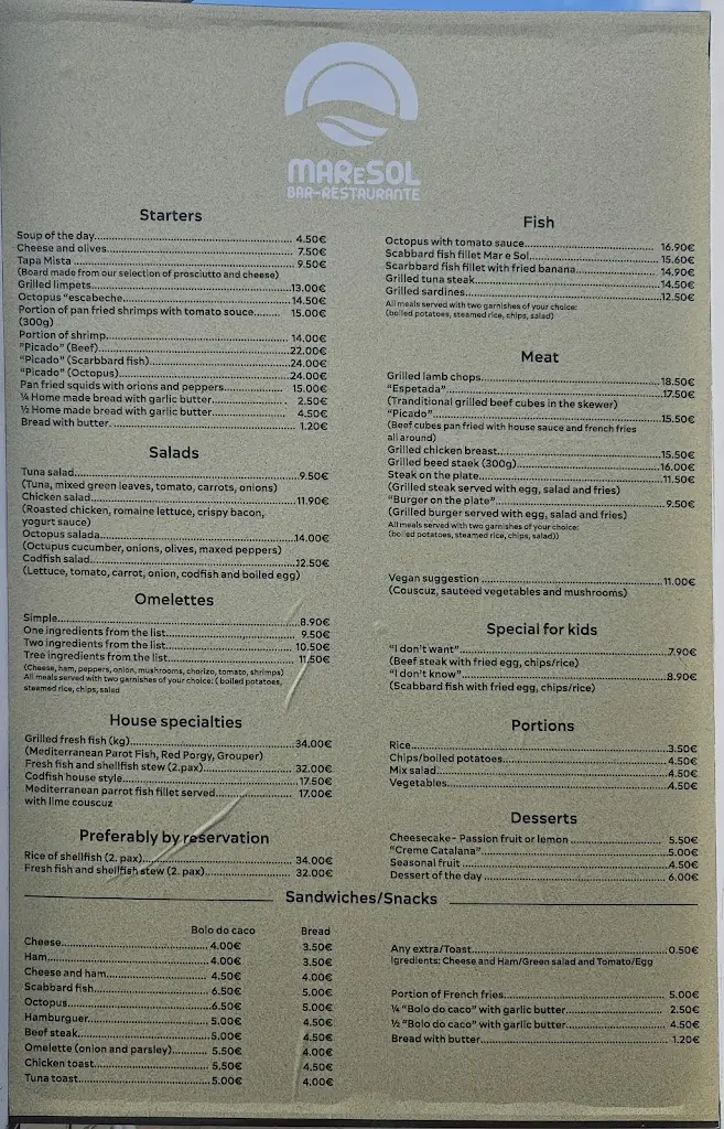 Menu_Restaurante Mar e Sol_Porto Santo_immagine_1