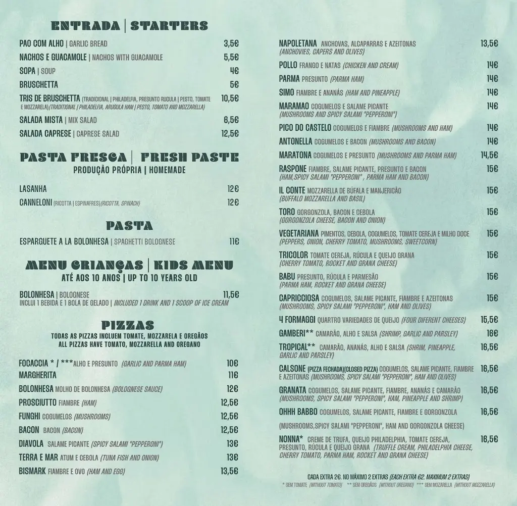 Menu_Pizzaria Maramao_Porto Santo_image_1