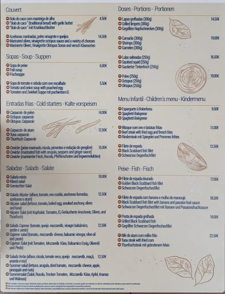 Menu_Restaurante Ponta da Calheta_Porto Santo_imagen_2