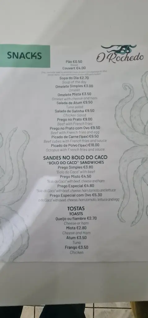 Menu_O ROCHEDO_Porto Santo_immagine_2