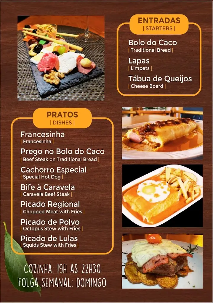 Menu_Caravela Sports Bar_Porto Santo_imagen_1