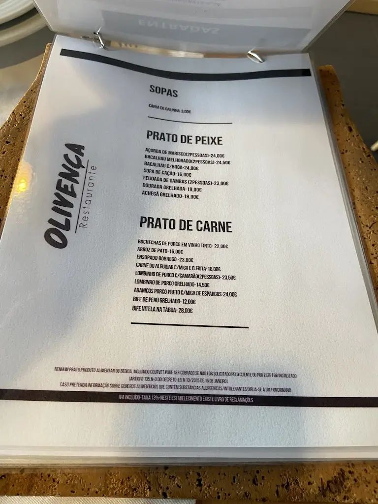 Menu_Olivença_Ponte de Sor_immagine_2