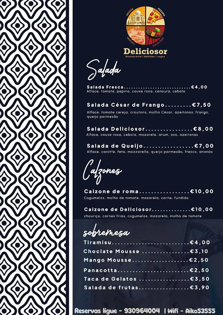 Menu_Deliciosor Bar e Restaurante Pizzeria I Indiano I Italiano I Bife_Ponte de Sor_image_3