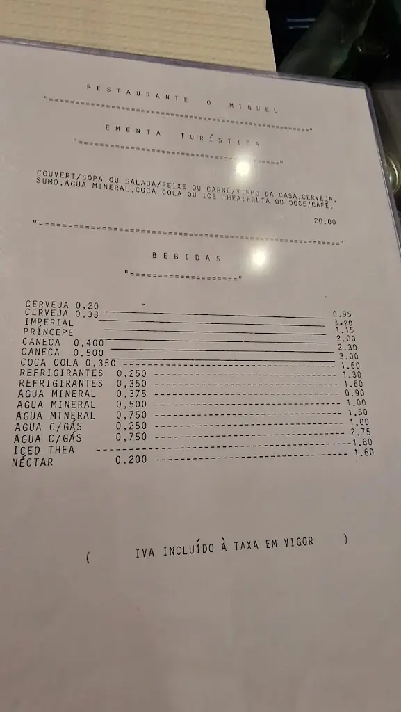 Menu_O Miguel_Castelo de Vide_image_3