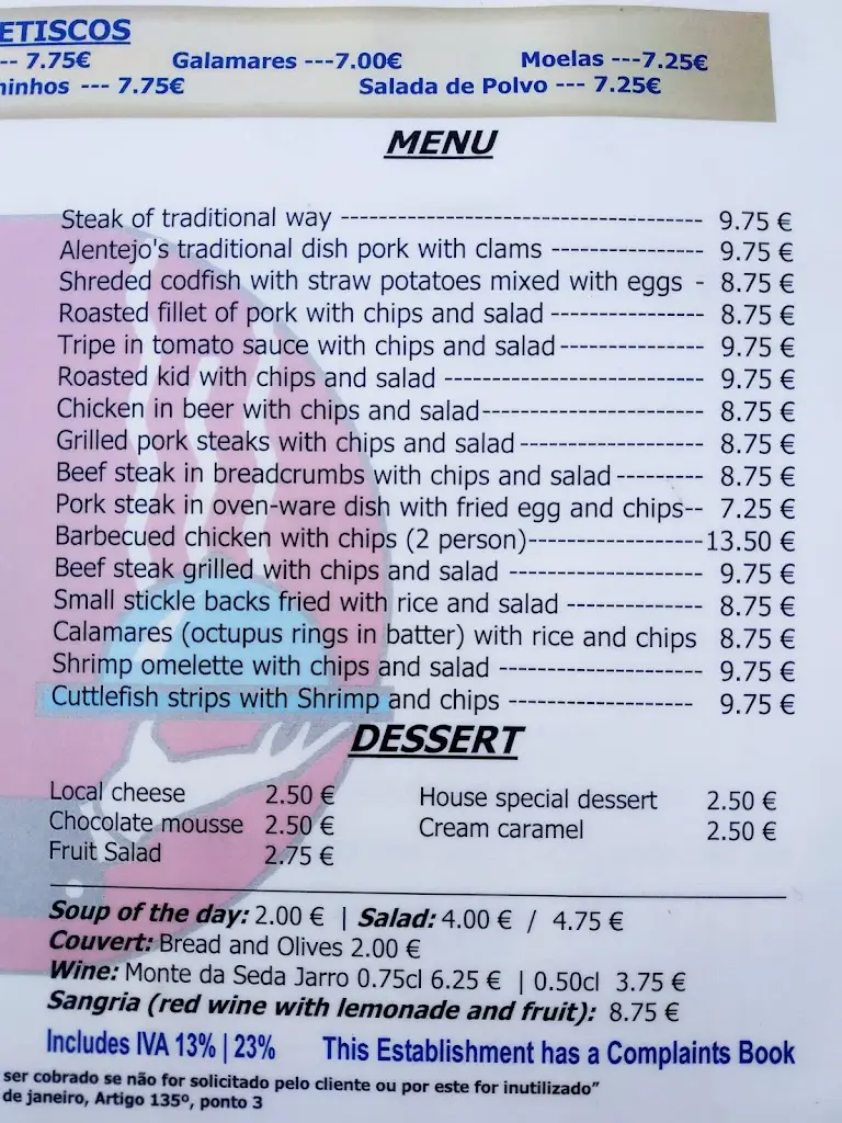 Menu_Churrasqueira Os Amigos_Castelo de Vide_immagine_2