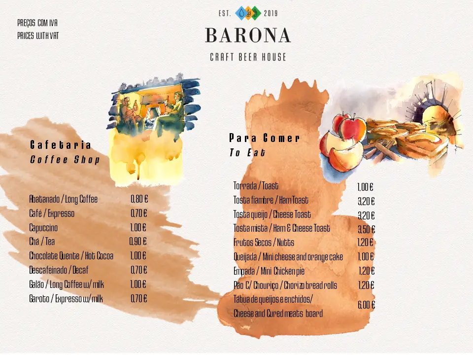 Menu_BARONA Craft Beer House_Castelo de Vide_immagine_4