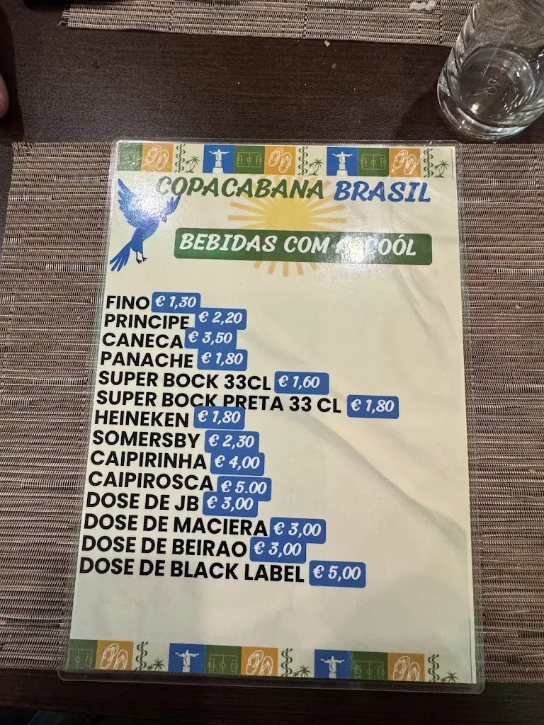 Menu_COPACABANA BRASIL_Águas Santas_immagine_1