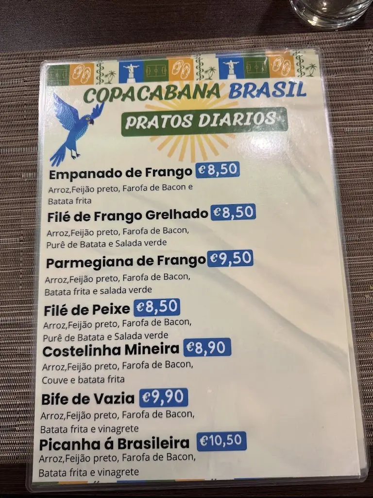 Menu_COPACABANA BRASIL_Águas Santas_immagine_4