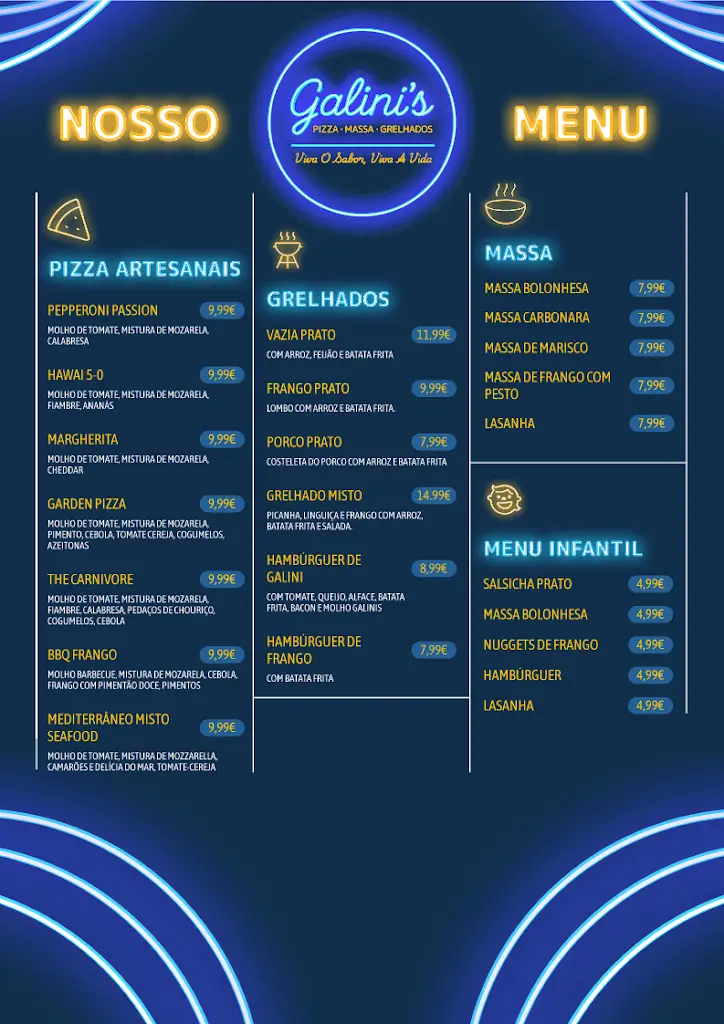 Menu_Galinis Pizza, Massa, Grelhados Alfena_Alfena_immagine_2